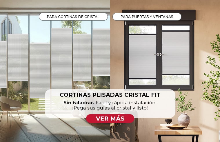 Plisadas sin taladrar cristal fit